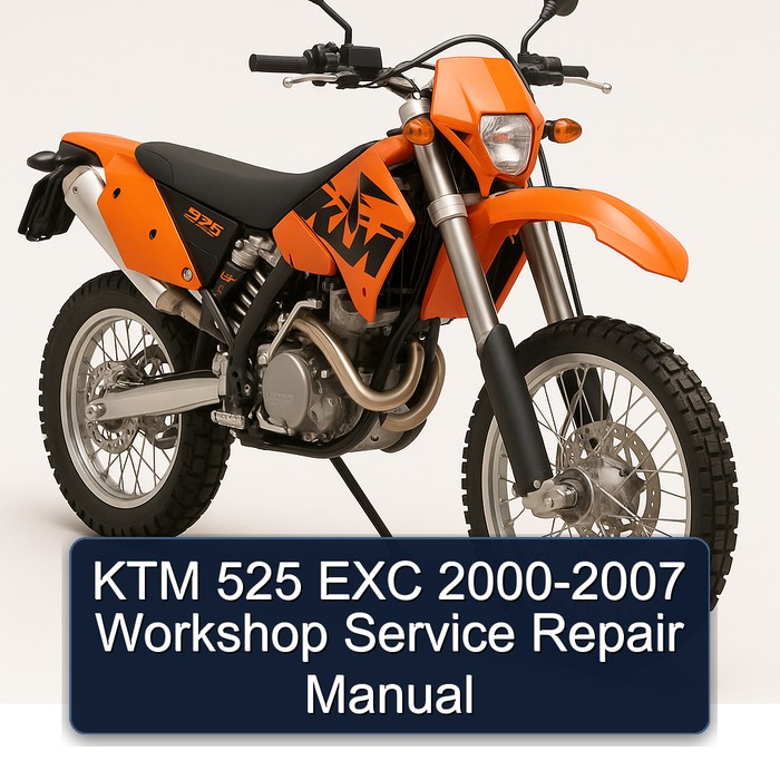 KTM 525 EXC 2000-2007 Workshop Manual de servicio y reparación