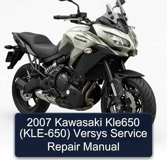 2007 Kawasaki Kle650 (KLE-650) Versys Manual de servicio y reparación