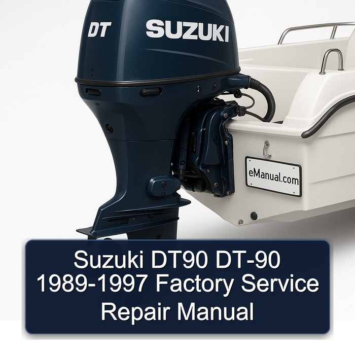Suzuki DT90 DT-90 1989-1997 Factory Manual de servicio y reparación