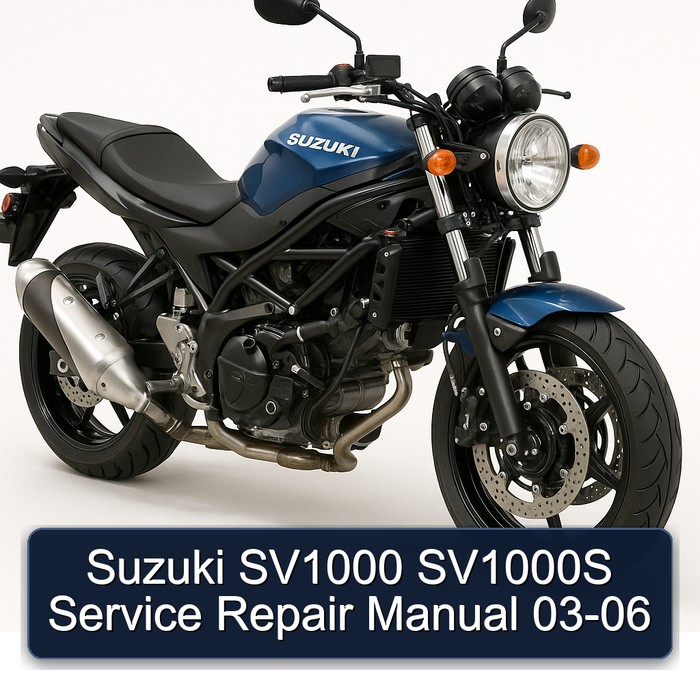 Suzuki SV1000 SV1000S Manual de servicio y reparación 03-06