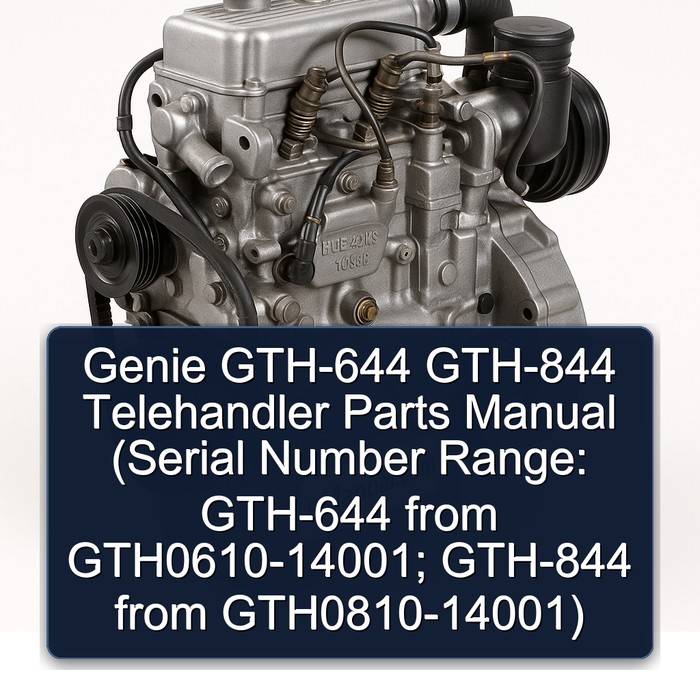 Genie GTH-644 GTH-844 Telehandler Parts Manual (Serial Number Range: GTH-644 from GTH0610-14001; GTH-844 from GTH0810-14001)