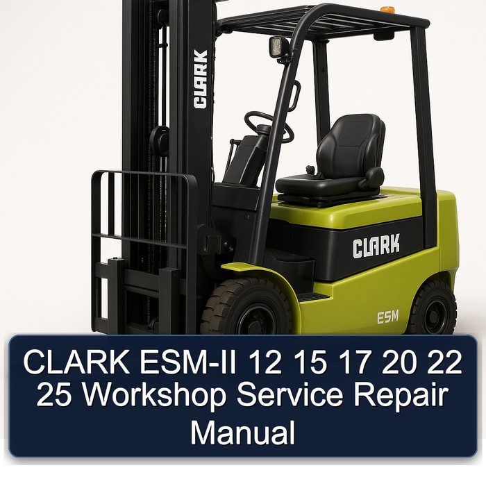 CLARK ESM-II 12-25 Werkstatt-Servicehandbuch