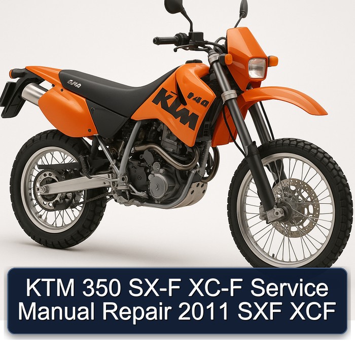 KTM 350 SX-F XC-F Service Manual Repair 2011 SXF XCF