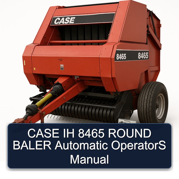 CASE IH 8465 Rundballenpresse Bedienungsanleitung