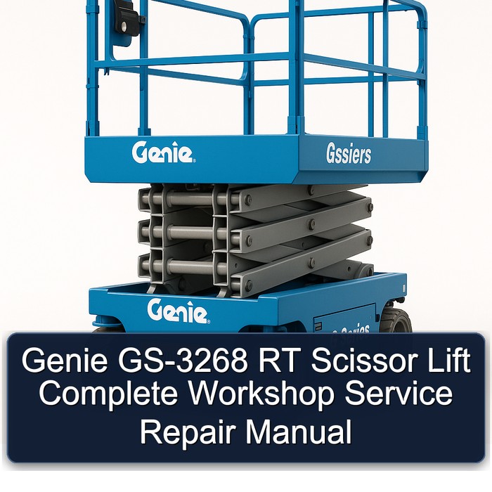 Genie GS-3268 RT Scissor Lift Manual completo de servicio y reparación del taller