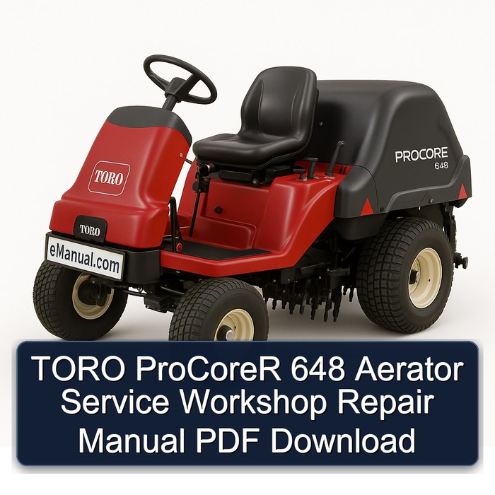 Manual de Reparación del Taller de Servicio del Aireador TORO ProCoreR 648 PDF