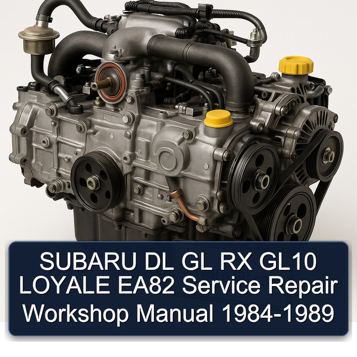 SUBARU DL GL RX GL10 LOYALE EA82 Service Repair Workshop Manual 1984-1989 