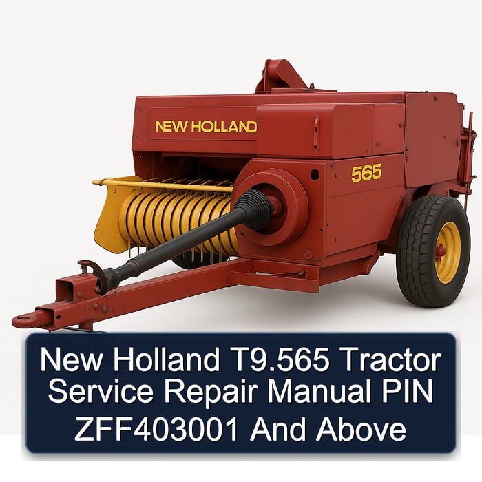 New Holland T9.565 Tractor Manual de servicio y reparación PIN ZFF403001 And Above