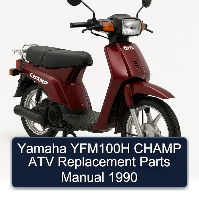 Yamaha YFM100H CHAMP ATV Replacement Parts Manual 1990