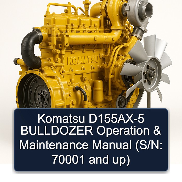 Komatsu D155AX-5 BULLDOZER Operation & Maintenance Manual (S/N: 70001 and up)