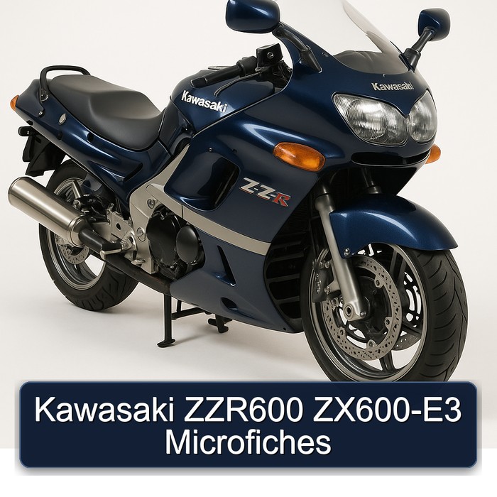 Kawasaki ZZR600 ZX600-E3 Microfiches