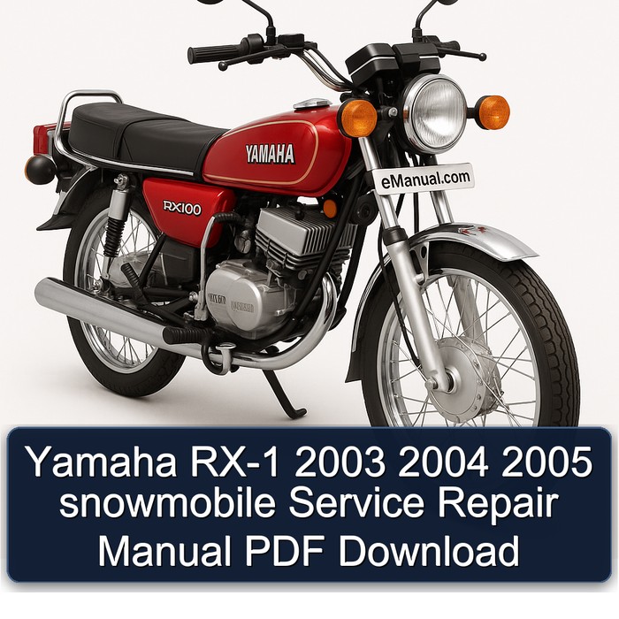 Yamaha RX-1 2003 2004 2005 snowmobile Service Repair Manual PDF Download