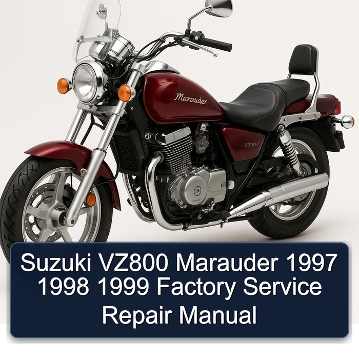 Suzuki VZ800 Marauder 1997 1998 1999 Factory Manual de servicio y reparación