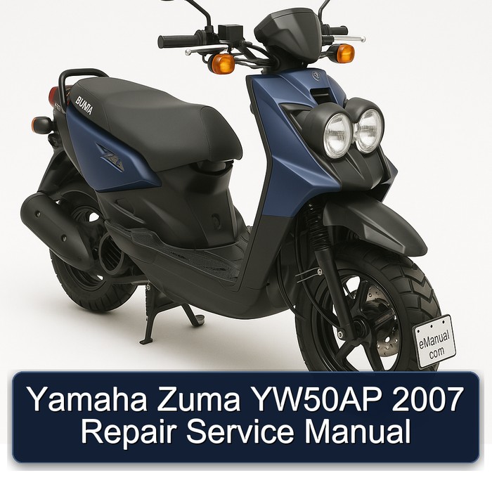 Yamaha Zuma YW50AP 2007 Repair Service Manual 