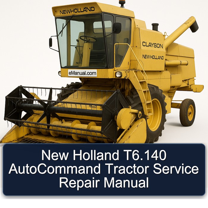 New Holland T6.140 AutoCommand Tractor Service Repair Manual 