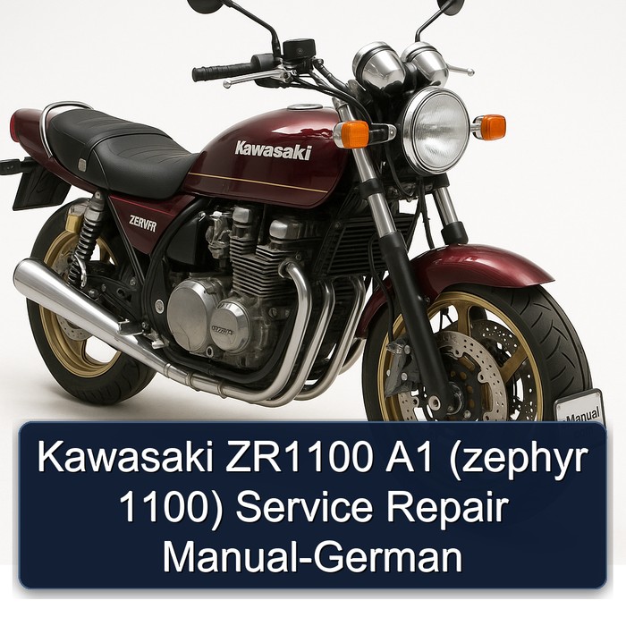 Kawasaki ZR1100 A1 (zephyr 1100) Manual de servicio y reparación-German