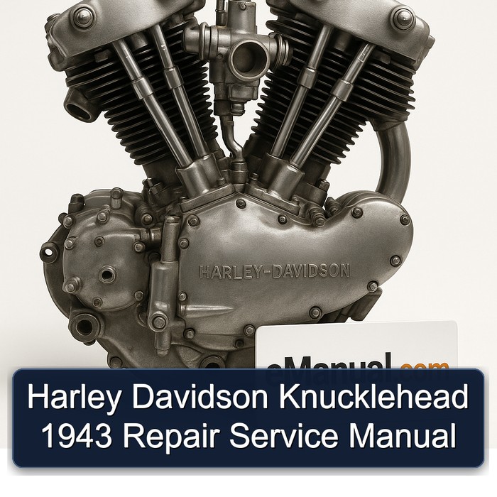 Harley Davidson Knucklehead 1943 Repair Service Manual