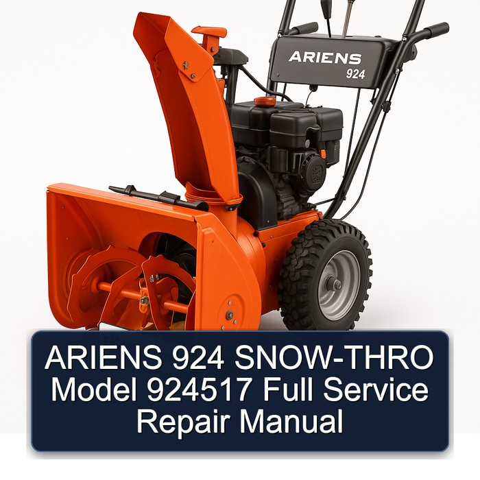 ARIENS 924 SNOW-THRO Model 924517 Full Service Repair Manual 