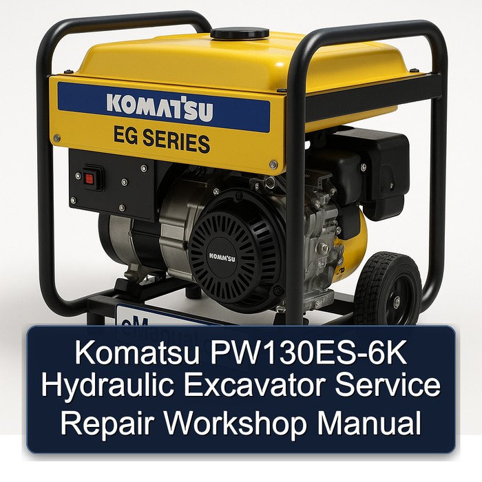 Komatsu PW130ES-6K Hydraulic Excavator Service Repair Workshop Manual