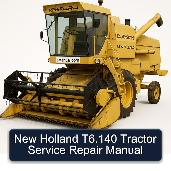 New Holland T6.140 Tractor Service Repair Manual 