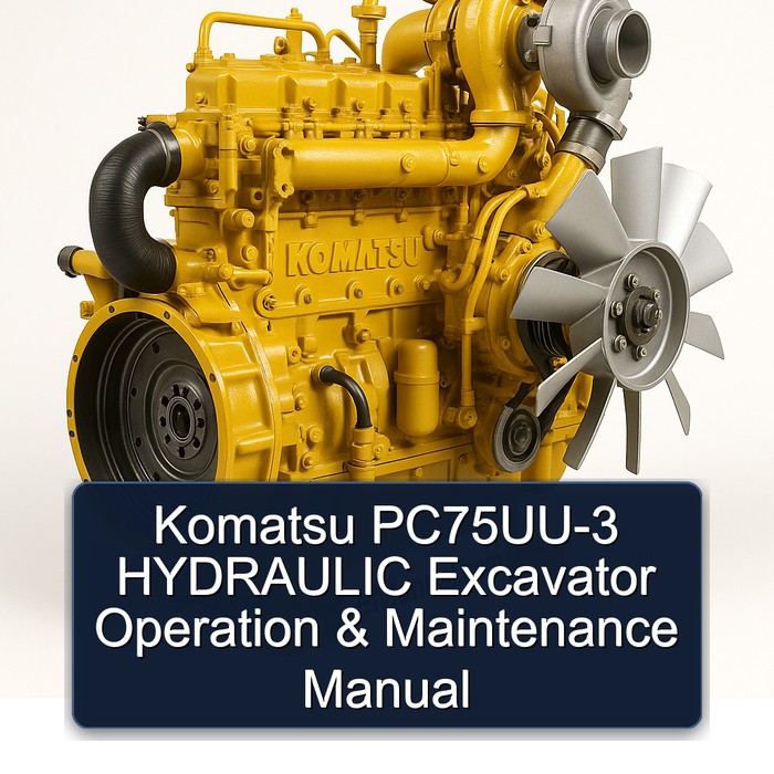 Manual de Operación y Mantenimiento - Excavadora Hidráulica Komatsu PC75UU-3