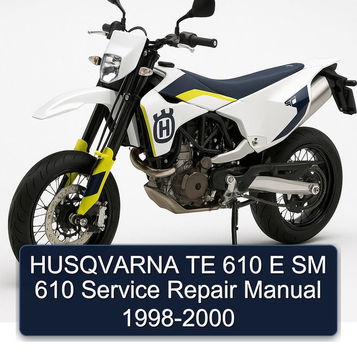 HUSQVARNA TE 610 E SM 610 Manual de servicio y reparación 1998-2000