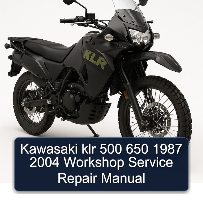 Kawasaki klr 500 650 1987 2004 Workshop Manual de servicio y reparación