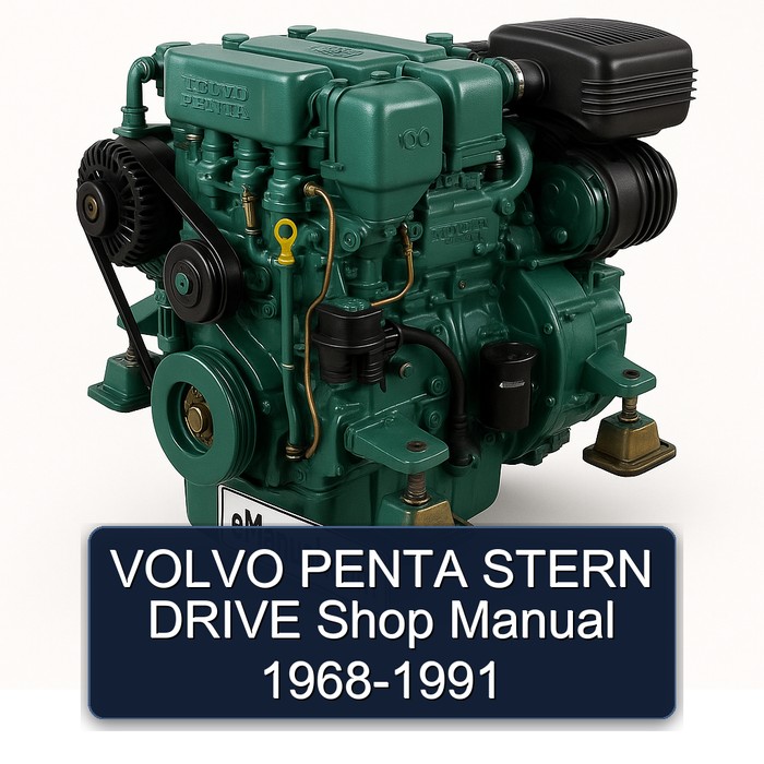 VOLVO PENTA STERN DRIVE Shop Manual 1968-1991