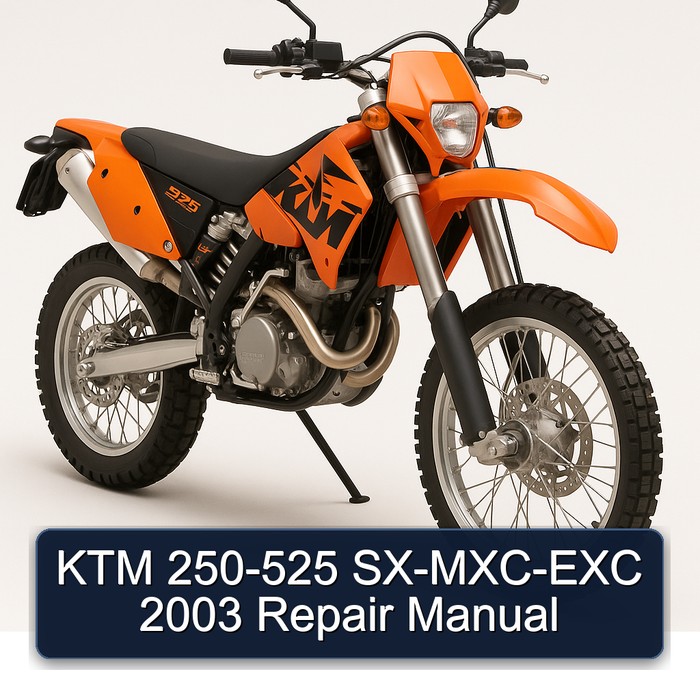 KTM 250-525 SX-MXC-EXC 2003 Repair Manual