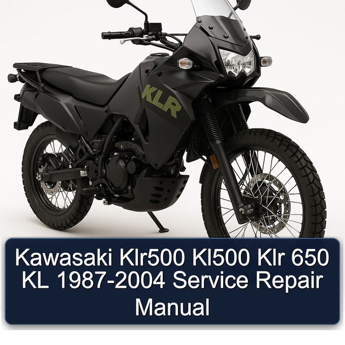 Kawasaki Klr500 Kl500 Klr 650 KL 1987-2004 Manual de servicio y reparación