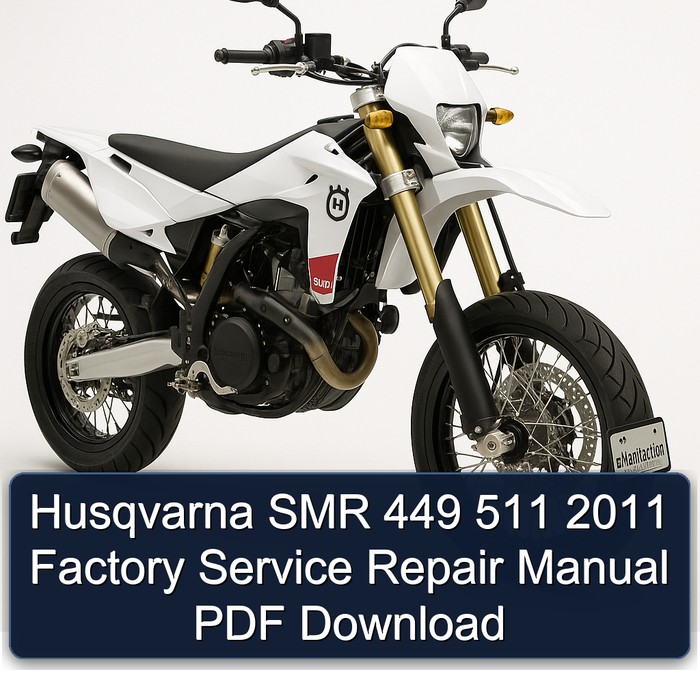 Husqvarna SMR 449 511 2011 Factory Manual de servicio y reparación PDF Download