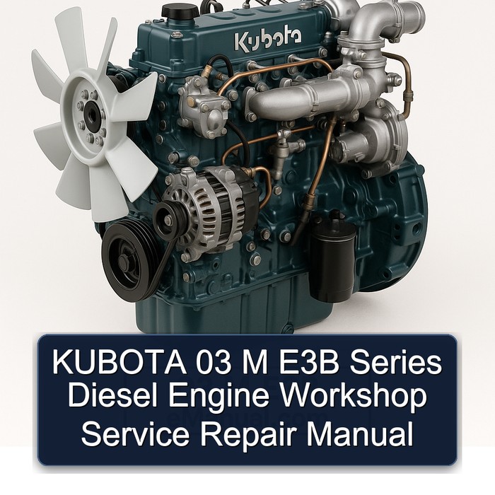 KUBOTA 03 M E3B Series Diesel Engine Workshop Manual de servicio y reparación