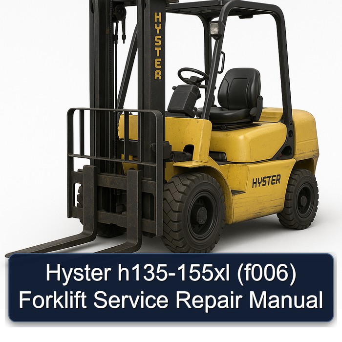 Manual de Servicio y Reparación para Montacargas Hyster h135-155xl (F006)