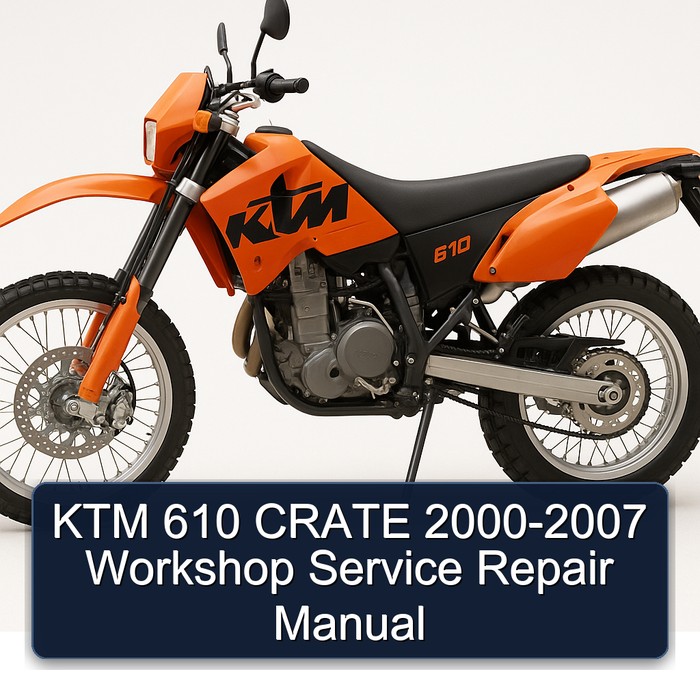 KTM 610 CRATE 2000-2007 Workshop Manual de servicio y reparación