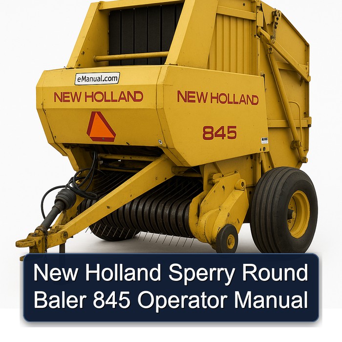 New Holland Sperry Round Baler 845 Operator Manual