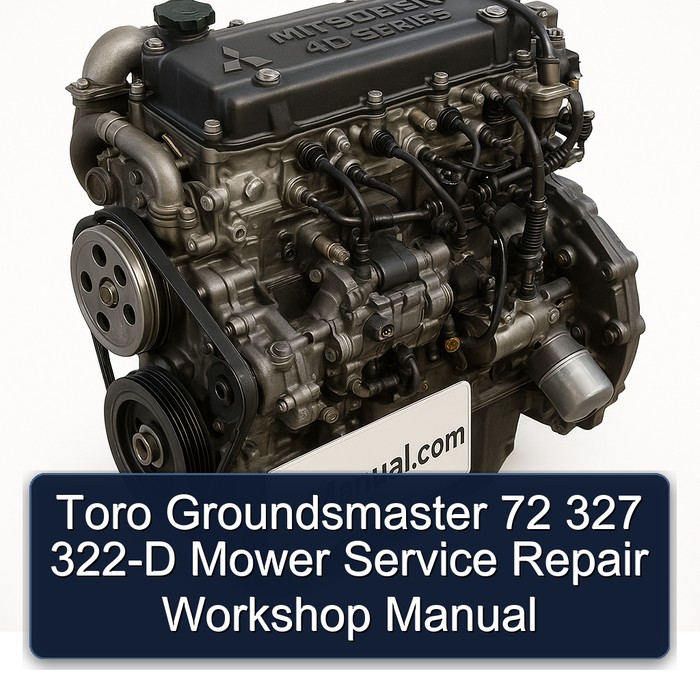 Toro Groundsmaster 72 327 322-D Mower Service Repair Workshop Manual
