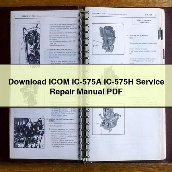 ICOM IC-575A IC-575H Service Repair Manual