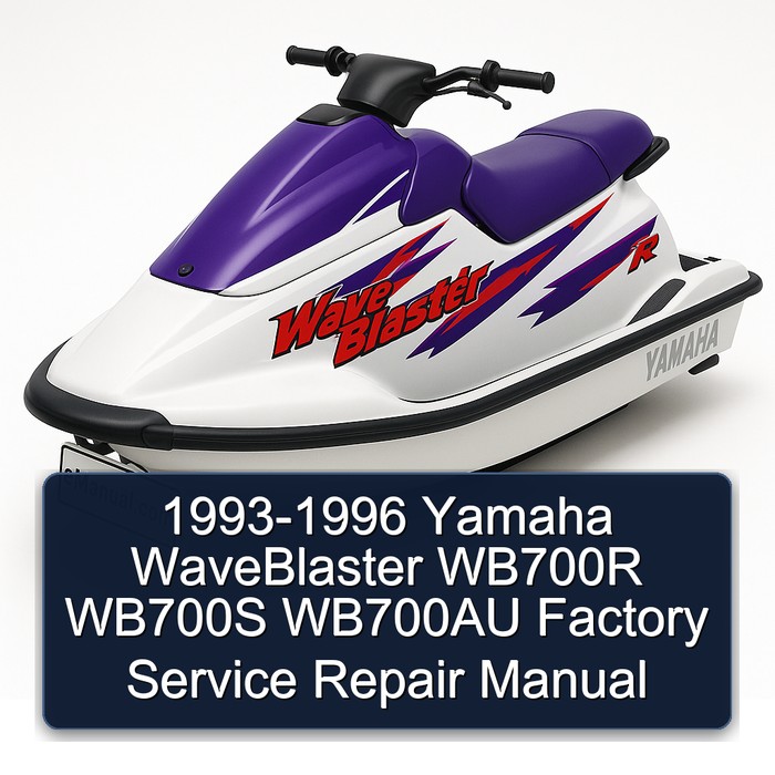 1993-1996 Yamaha WaveBlaster WB700R WB700S WB700AU Factory Manual de servicio y reparación