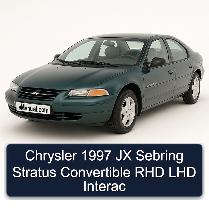 Chrysler 1997 JX Sebring Stratus Convertible RHD LHD Interac