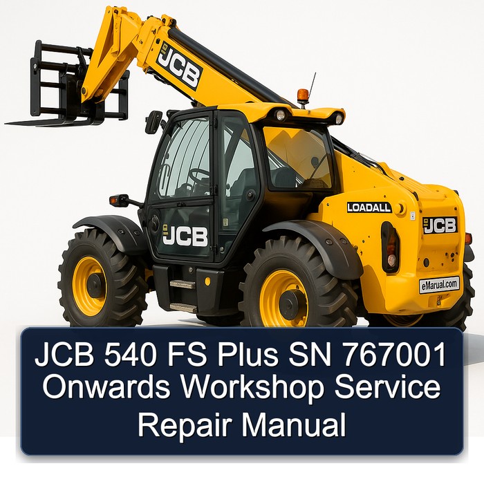 JCB 540 FS Plus SN 767001 Onwards Workshop Service Repair Manual