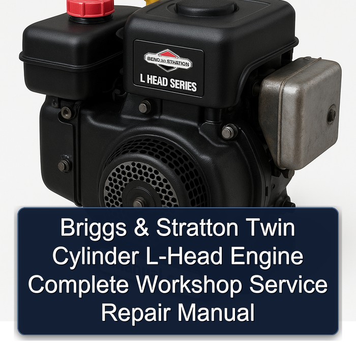 Manual de Reparación y Servicio de Taller Completo para Motores Briggs & Stratton de Dos Cilindros L-Head (1999-2009)