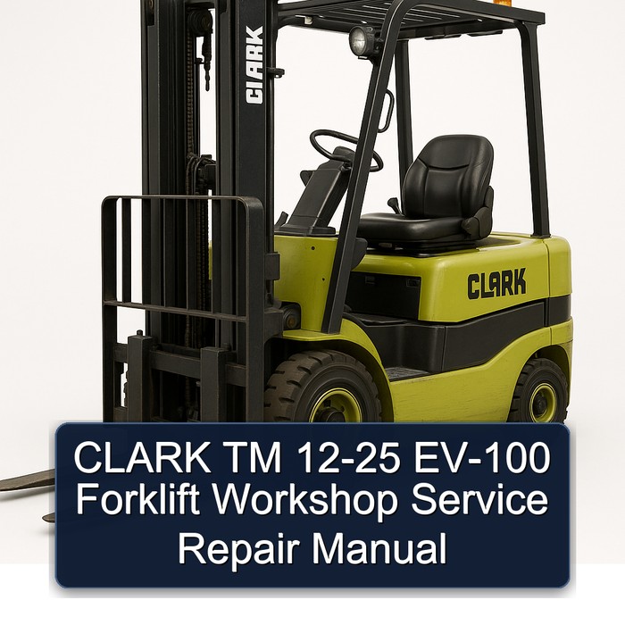 Manual de Servicio y Reparación de Montacargas CLARK TM 12-25 EV-100