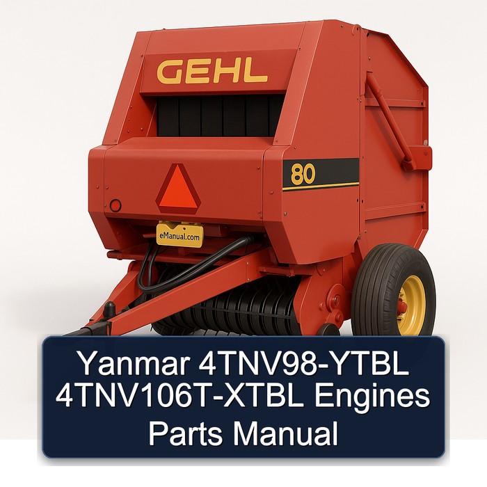Yanmar 4TNV98-YTBL 4TNV106T-XTBL Engines Parts Manual 