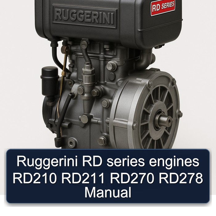 Motores Ruggerini Serie RD: RD210, RD211, RD270, RD278 - Manual
