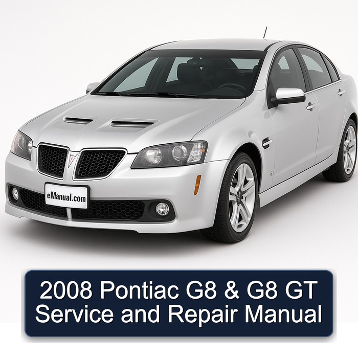 2008 Pontiac G8 & G8 GT Manual de servicio y reparación
