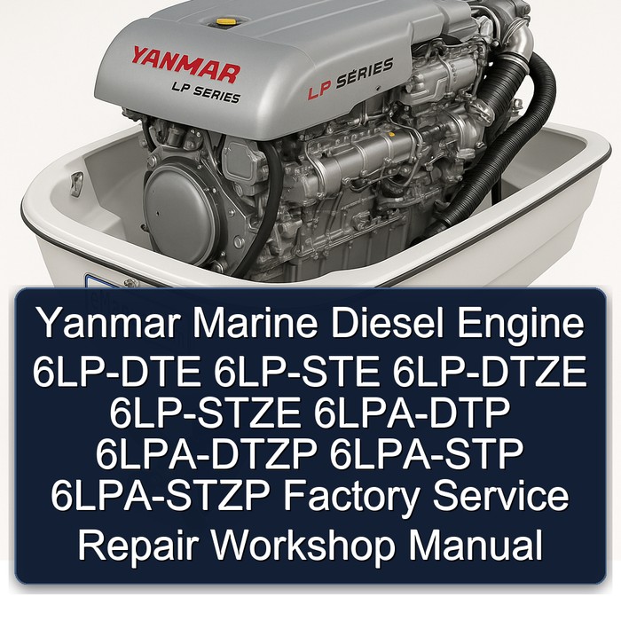 Yanmar Marine Diesel Engine 6LP-DTE 6LP-STE 6LP-DTZE 6LP-STZE 6LPA-DTP 6LPA-DTZP 6LPA-STP 6LPA-STZP Factory Service/Repair/ Workshop Manual