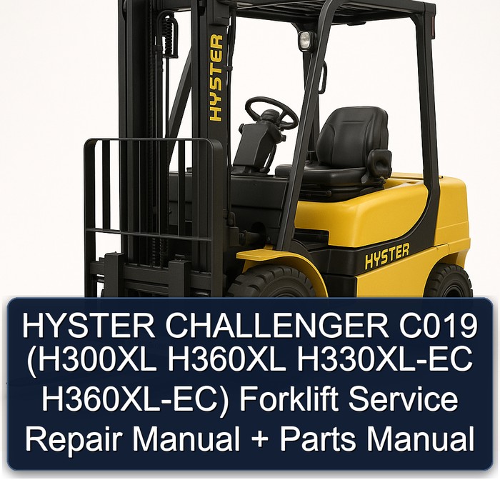 Manual de Servicio y Repuestos para Carretillas Elevadoras HYSTER Challenger C019 (H300XL H360XL H330XL-EC H360XL-EC)