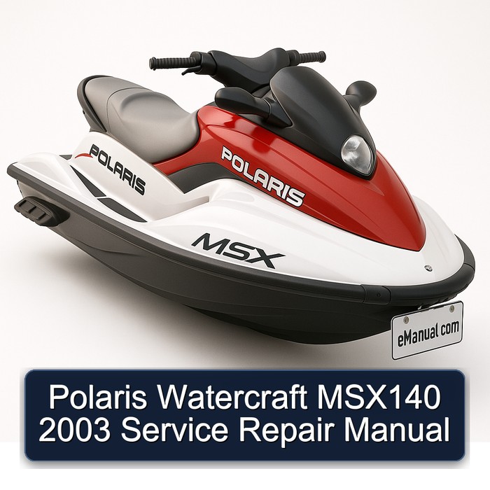 Polaris Watercraft MSX140 2003 Manual de servicio y reparación