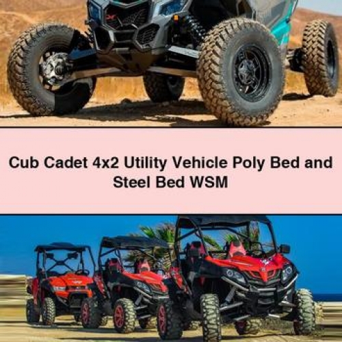 Cub Cadet 4x2 Utility Vehicle Poly Bed and Steel Bed Wsm PDF Download