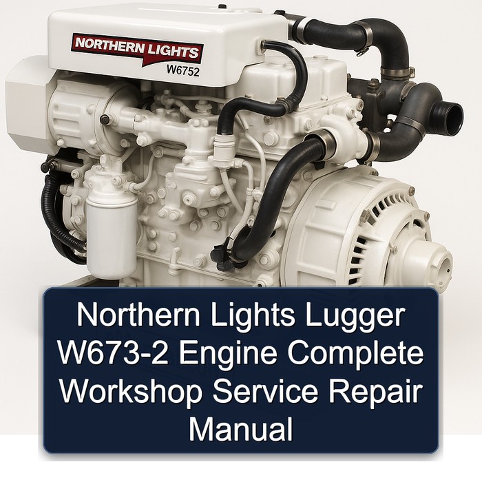 Northern Lights Lugger W673-2 Engine Manual completo de servicio y reparación del taller